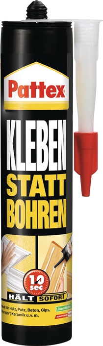 Montagekleber Kleben statt Bohren weiß 400g Kartusche PATTEX