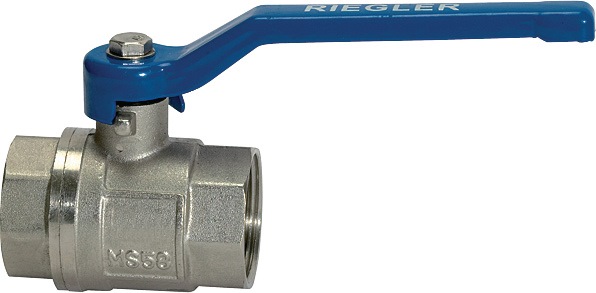 Messingkugelhahn VALVE LINE 47,80mm G 1 1/2 Zoll innen/innen DN 40mm RIEGLER