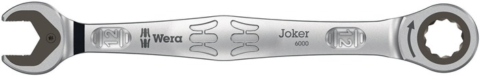 Maulringratschenschlüssel Joker SW12mm L.170,7mm CV-Molybdän nickel-chrom-besch.