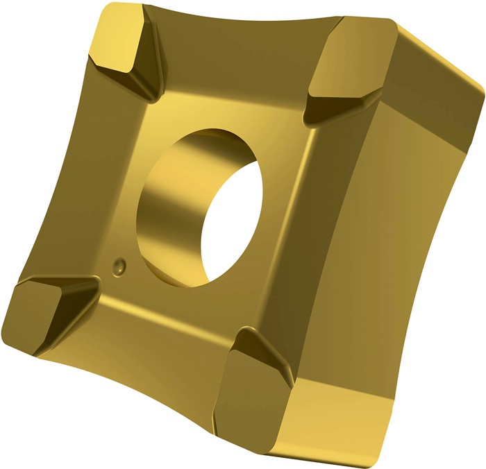 Scarfing-Schneideinsatz ISO SNMX 19-R50:6640 Radius 50mm MT-CVD beschicht. Gold