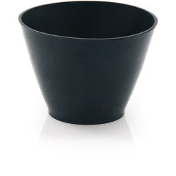 Gipsbecher H.130mm D.oben:125/unten:90mm kon.f.Nitrolacke geeignet TPE schwarz