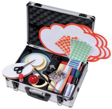 Franken Moderationskoffer UMMK 43x12x32cm Aluminium silber
