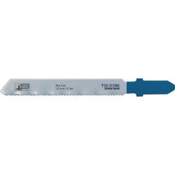 Stichsägeblatt Gesamt-L.76,5mm Zahnt.1,2mm HSS 5 St./Karte TECWERK