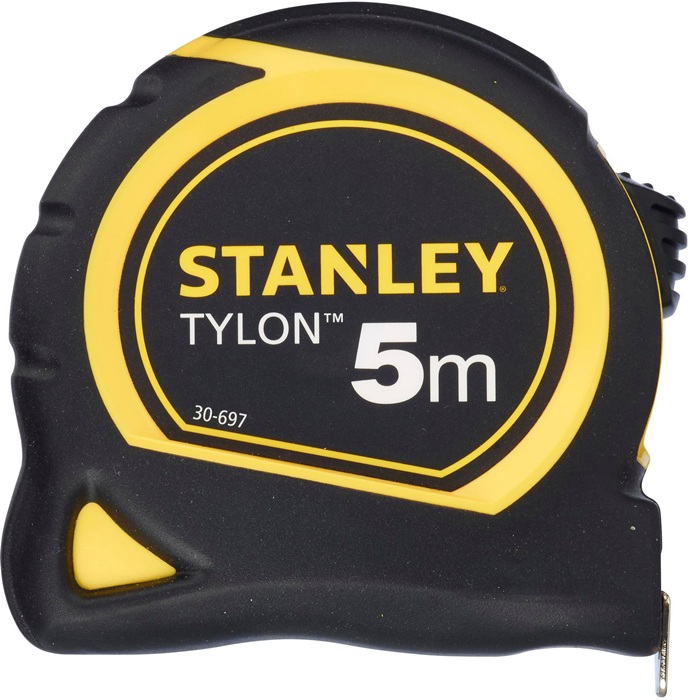 Taschenrollbandmaß Tylon™ L.5m B.19mm mm/cm EG II Ku.Gürtelclip SB STANLEY