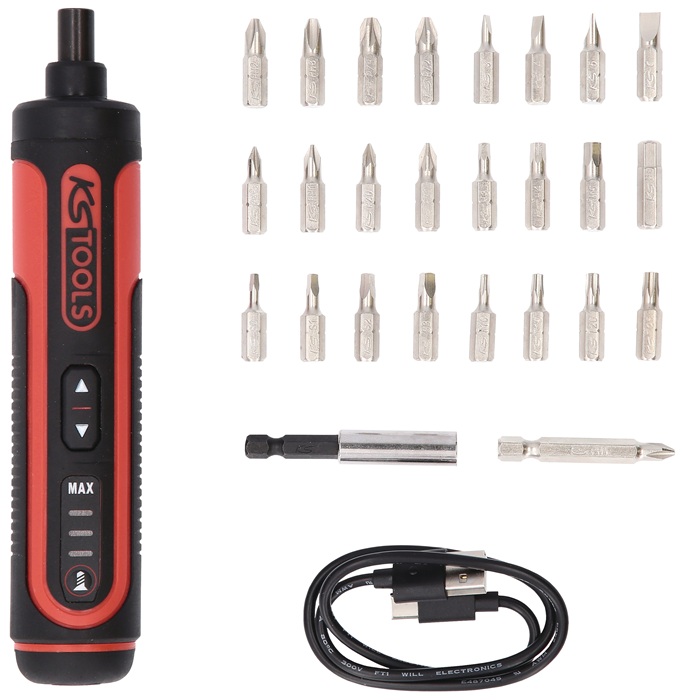 Schraubendreherset eMONSTER 27-tlg.Akku m.1/4 Zoll Bits