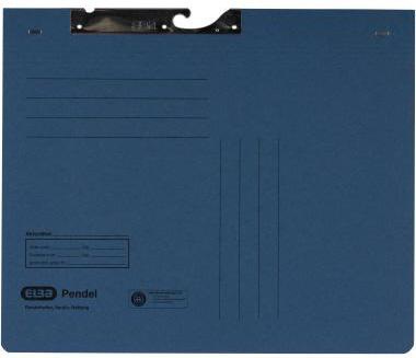 ELBA Pendelhefter 100560099 DIN A4 kfm. Heftung 320g Karton blau