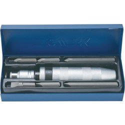 Schraubenlösersatz 8-tlg.1/2 Zoll in Stahlbl.-Kass.TECWERK