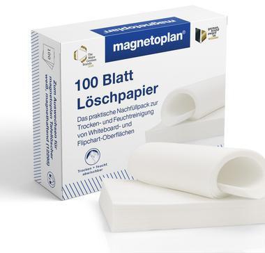 Magnetoplan Löschpapier 12296 Papier creme100 Bl./Pack.