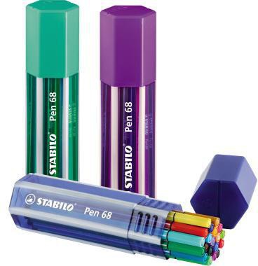 STABILO Pen 68 Big Pen Box 6820-1 Pa=20 Farben sortiert