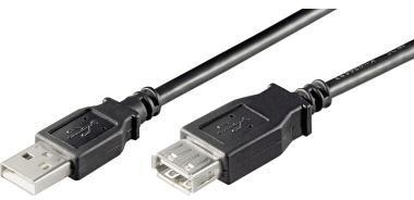 Goobay USB Verlängerungskabel 68903 USB 2.0 1,8m A-Stecker/A-Buchse sw