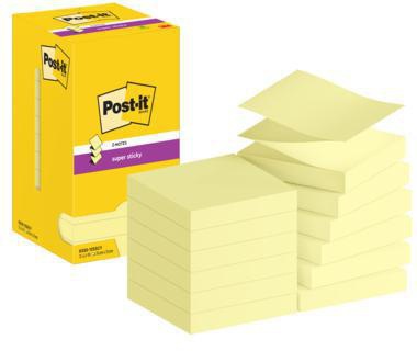 Post-it Haftnotiz R330-12SSCY 76x76mm 90Bl ge 12St