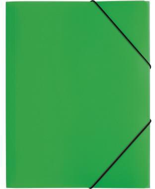 PAGNA Gummizugmappe 21613-05 DIN A4 PP 3Klappen grün