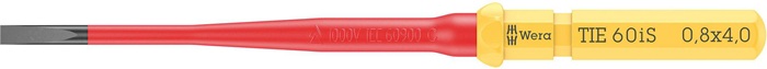 Wechselklingen KK VDE 60 iS TiE Schlitz S0,8xB4xL157mm Black Point red.Kl.