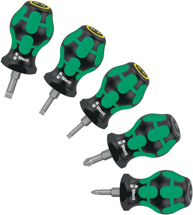 Schraubendrehersatz Stubby Set 2 Schraubendrehersatz 5-teilig