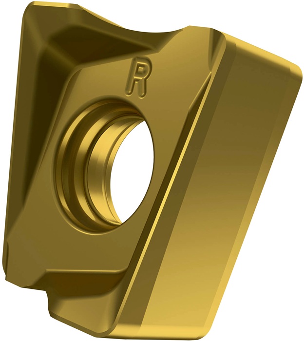 Fräswendeschneidplatte ISO LNGX 120516SR-R:M8340 D.4,5mm PVD beschichtet Gold