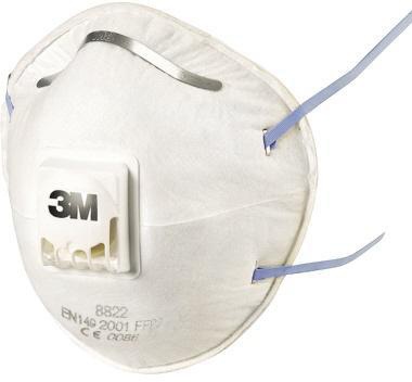 3M Maske 8822 FFP2 mit Ventil 10 St./Pack.