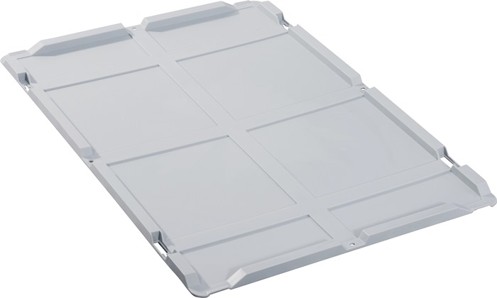 Stülpdeckel PP L600xB400mm grau f.Transportstapelkasten ALLIT