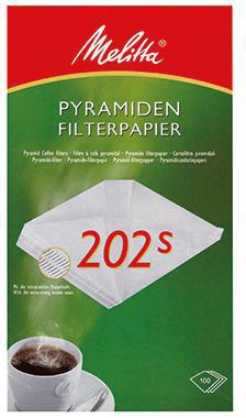 Melitta Kaffeefiltertüte 202S 145768 weiß 100 St./Pack.