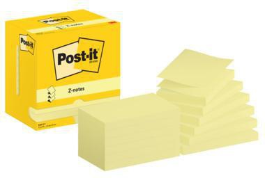 Post-it Haftnotiz R350 CY 76x127mm 100Bl ge 12St