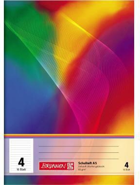 BRUNNEN Schulheft 104590402 A5 Lin4 16Blatt liniert