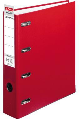 Herlitz Doppelordner 10842268 2xDIN A5 quer 75mm rot