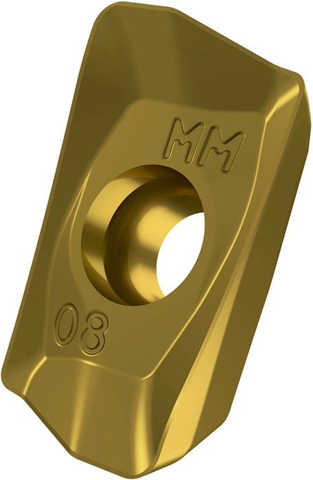 Fräswendeschneidplatte ISO ADMX 11T308SR-MM:M6330 D.2,9mm PVD beschichtet Gold