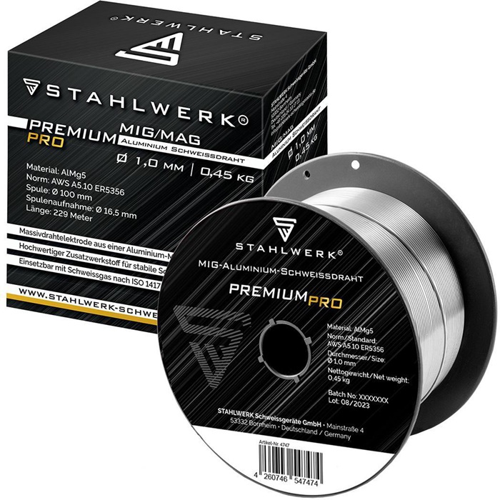 Schweißdraht Alu AlMg5 1,0mm 0,45kg STAHLWERK