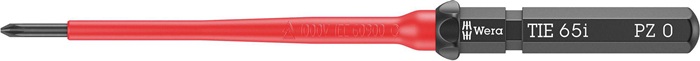 Wechselklingen KK VDE 65 i TiE PZ 0 L.157mm Black Point 6-kant-Antrieb 9mm WERA