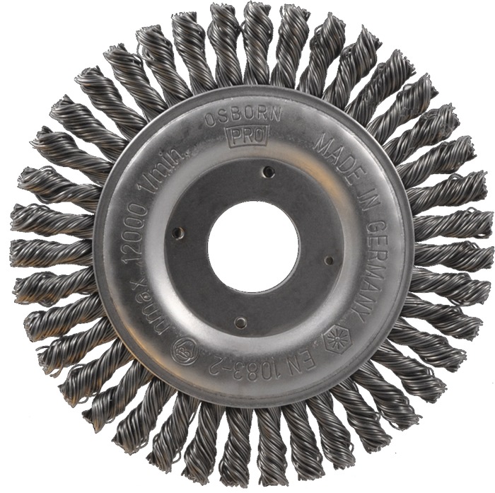 Pipelinebürste D.125mm Drahtstärke 0,5mm STA 6mm 12500min-¹ OSBORN
