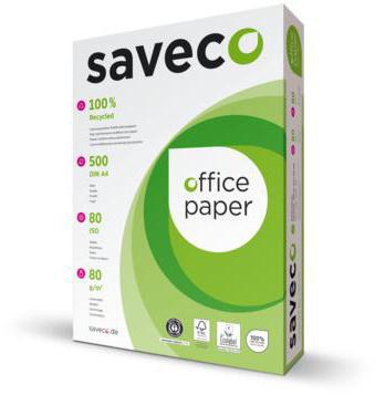 Saveco Kopierpapier Green Label 100000004 A4 80g ISO 80 500Bl.