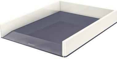 Leitz Briefkorb WOW 53611001 DIN A4 PS weiß/grau