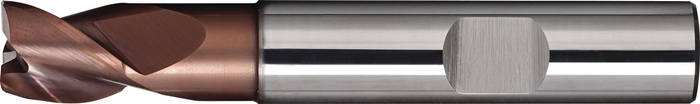 Bohrnutenfräser DIN 6527K TypN D.10mm VHM TiAlN HB Z.3 kurz TECWERK