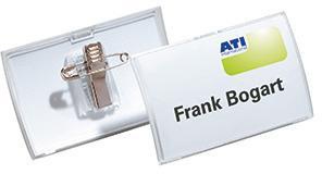 DURABLE Namenschild Click Fold 821119 75x40mm tr 25 St./Pack
