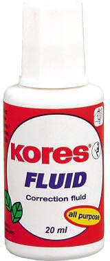 KORES Korrekturmittel Fluid KF66101 20ml Pinsel weiß
