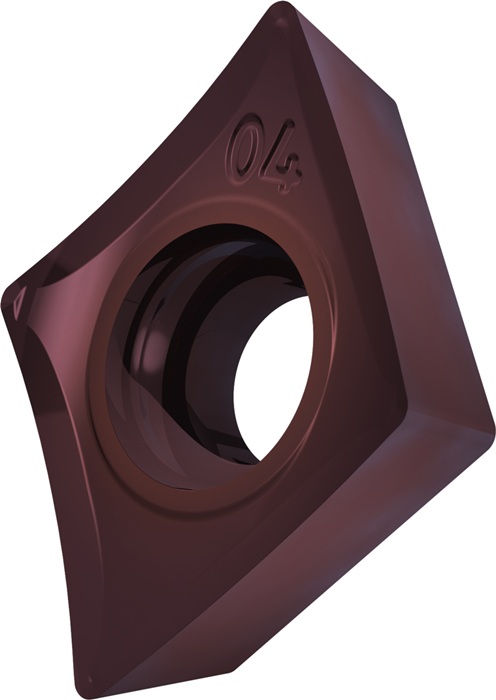 Drehwendeschneidplatte ISO ECGT 060202E-SF3:T8415 D.2,8mm PVD beschichtet