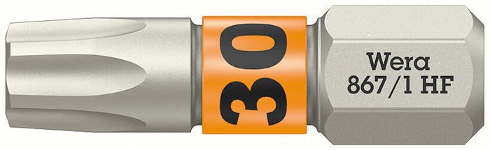 Bit 867 TORX® HF 1/4 Zoll TX 30 L.25mm m.Farbleitsystem WERA