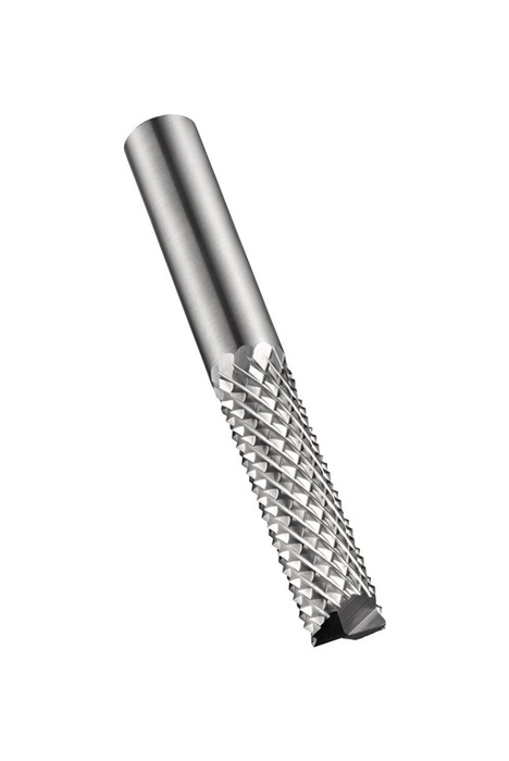 Schaftfräser P844 D.6mm Gesamt-L.63mm Schneiden-L.19mm HM Blank Diamant