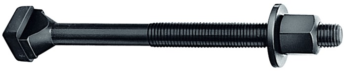 T-Nutenschraube DIN 787 T-Nut 16mm M16 L.200mm Güte 8.8 m.Mutter u.Scheibe AMF