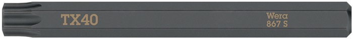 Bit 867 S TORX 40x70mm 1/4 Zoll TORX 40x70mm L.70mm WERA