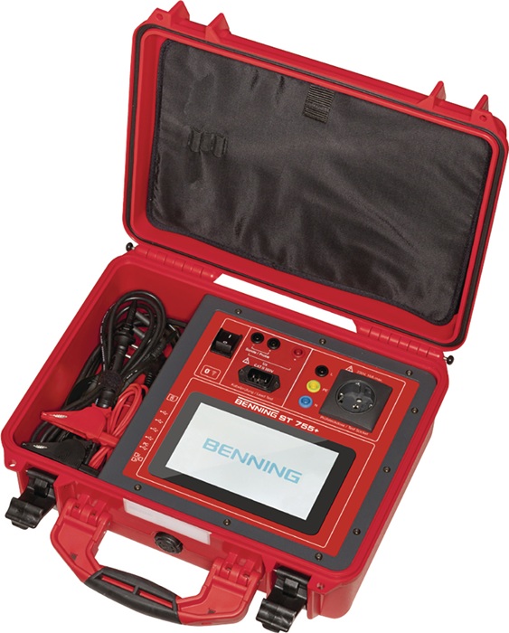 Gerätetester ST 755+ Set m.Schutzleiter-/Isolationswiderstand 1 Set BENNING