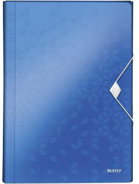 Leitz Fächermappe WOW 45890036 DIN A4 6Fächer PP blau