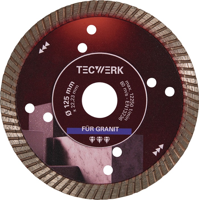 Diamanttrennscheibe GRANITPRO D.230mm Bohr.22,23mm Seg.-H.10mm