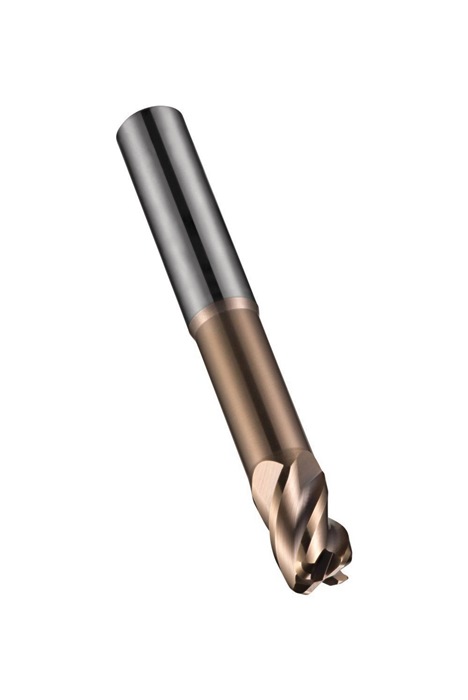 Schaftfräser S524 D.4mm R.0,3mm Gesamt-L.75mm Schneiden-L.8mm