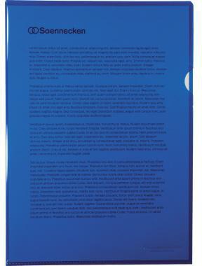 Soennecken Sichthülle 1469 DIN A4 PP blau 50 St./Pack.