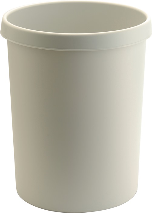 Papierkorb 45l H480xØ390mm m.Griffrand Ku.lichtgrau