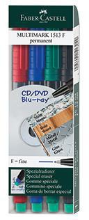 Faber Castell CD DVD-Marker MULTIMARK 151304 4 St./Pack.