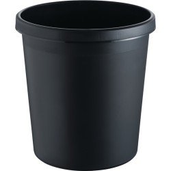 Papierkorb 18l H331xØ315mm m.Griffrand Ku.schwarz