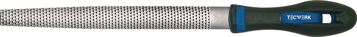 Holzraspel DIN 7263 C L.250mm Q.25x7mm Hieb 2 halbrd.2K-Ergo TECWERK