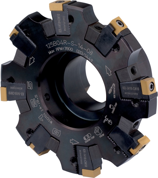 Scheibenfräser ISO 125H04N-S90CN10N18 Tiefe 34mm m. Wendeplatte Schneid-D.125mm