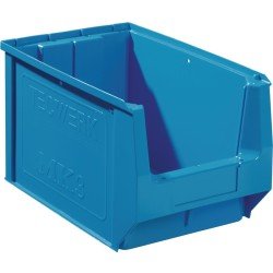 Sichtlagerkasten L350/300xB210xH200mm PE blau TECWERK